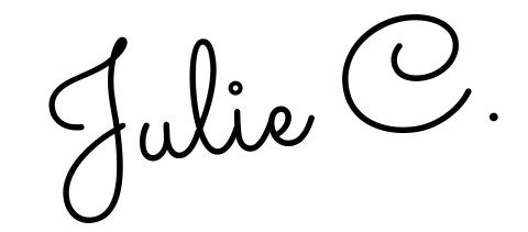 Signature Julie C - destination trentaine blog